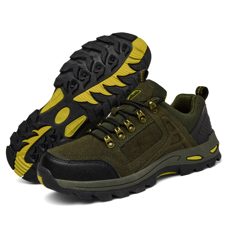 Men’s Non-Slip Hiking & Work Shoes, Wide Fit, Arch Support, Cushioned