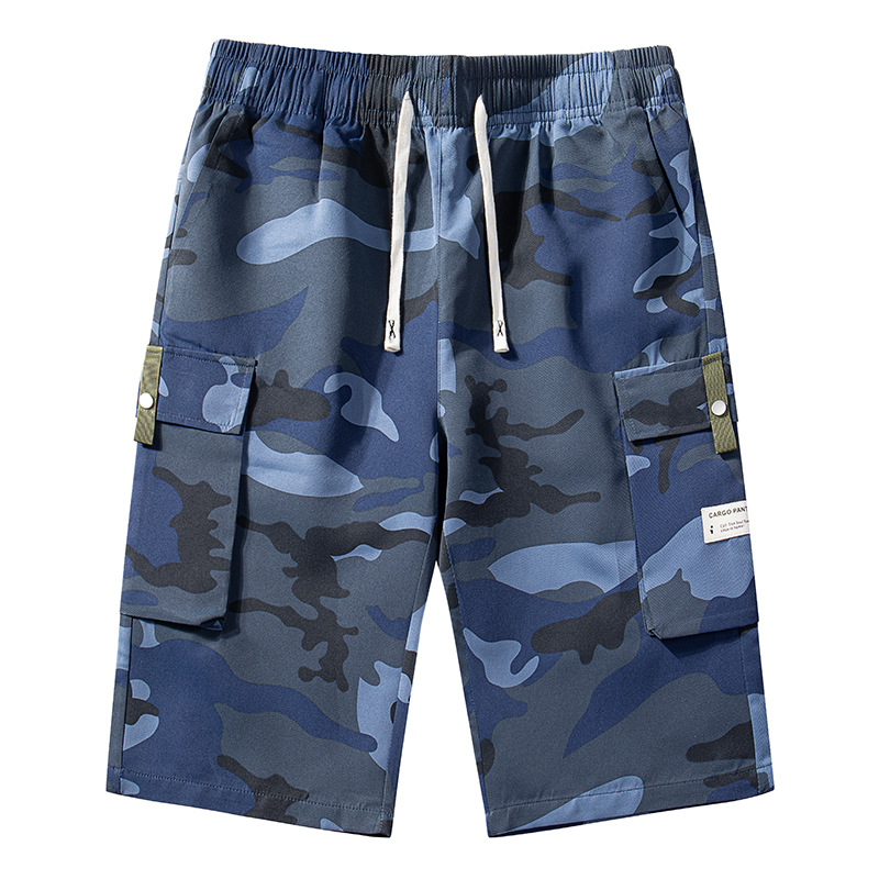 🔥New arrival Sale🔥Men's Camo Cargo Shorts with Drawstring Waist