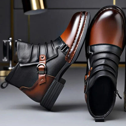 Men's Genuine Leather Ankle Boots