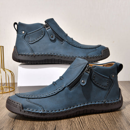 ⏰ Limited-Time 49% OFF – Comfortable Flat-Soled Handmade Leather Casual Shoes