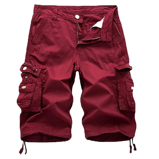 Men's Cargo Shorts Multi Pockets Twill Cargo Shorts