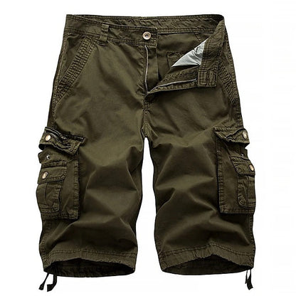 Men's Cargo Shorts Multi Pockets Twill Cargo Shorts