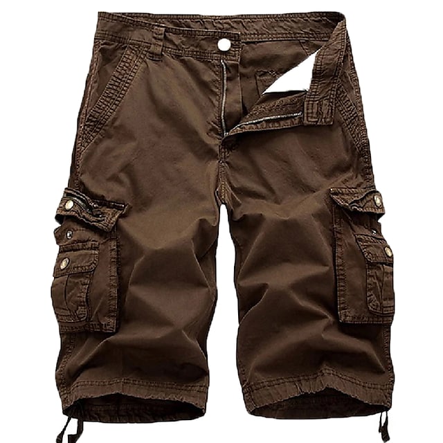 Men's Cargo Shorts Multi Pockets Twill Cargo Shorts