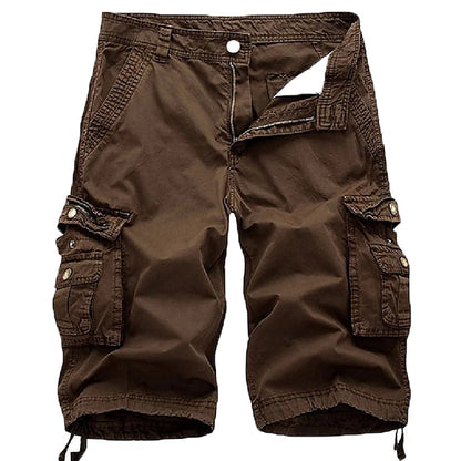 Men's Cargo Shorts Multi Pockets Twill Cargo Shorts
