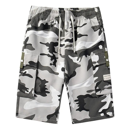 🔥New arrival Sale🔥Men's Camo Cargo Shorts with Drawstring Waist