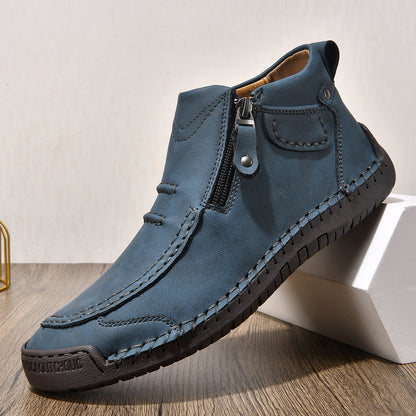 ⏰ Limited-Time 49% OFF – Comfortable Flat-Soled Handmade Leather Casual Shoes