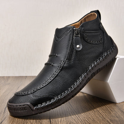 ⏰ Limited-Time 49% OFF – Comfortable Flat-Soled Handmade Leather Casual Shoes