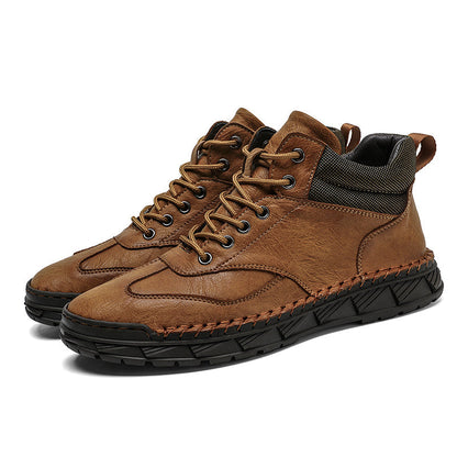 Men's Handmade Leather Boots Motorcycle Boots