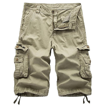 Men's Cargo Shorts Multi Pockets Twill Cargo Shorts