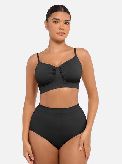 Pocketsh 3-Pack Smooth Seamless Wireless Bra Bundle