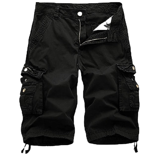 Men's Cargo Shorts Multi Pockets Twill Cargo Shorts