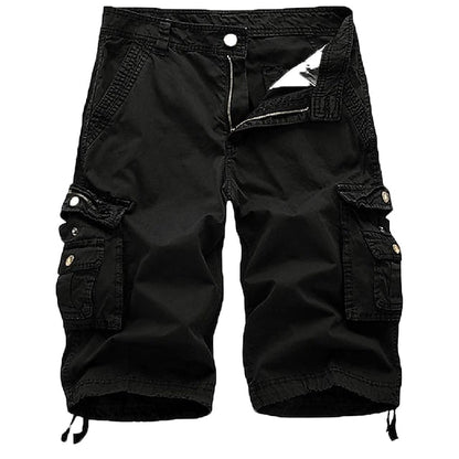 Men's Cargo Shorts Multi Pockets Twill Cargo Shorts