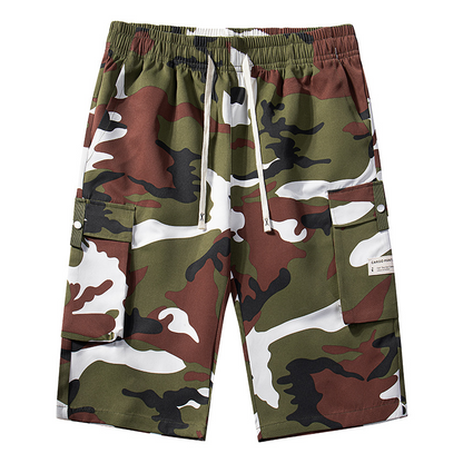 🔥New arrival Sale🔥Men's Camo Cargo Shorts with Drawstring Waist