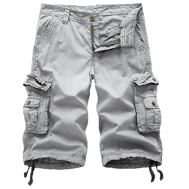 Men's Cargo Shorts Multi Pockets Twill Cargo Shorts