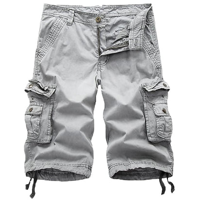 Men's Cargo Shorts Multi Pockets Twill Cargo Shorts