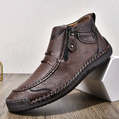 ⏰ Limited-Time 49% OFF – Comfortable Flat-Soled Handmade Leather Casual Shoes